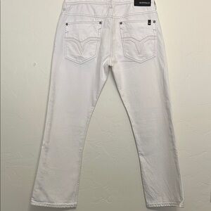 Buffalo David Bitton Men's White Kemitch Slim Boot King Fit Jean